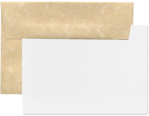 Brown Parchment A2 Stationery Set - 25 Pack