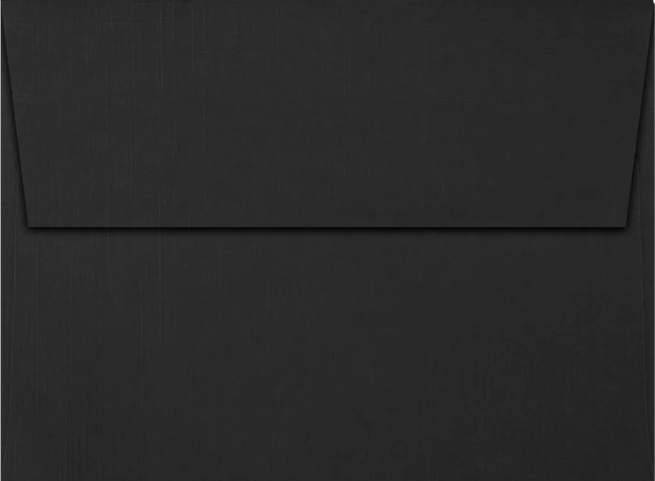 Black Linen A7 Stationery Set - 25 Pack