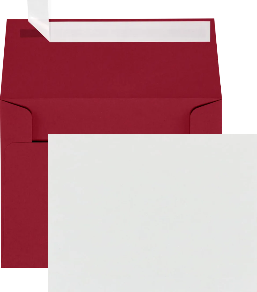 Dark Red A2 Stationery Set - 25 Pack