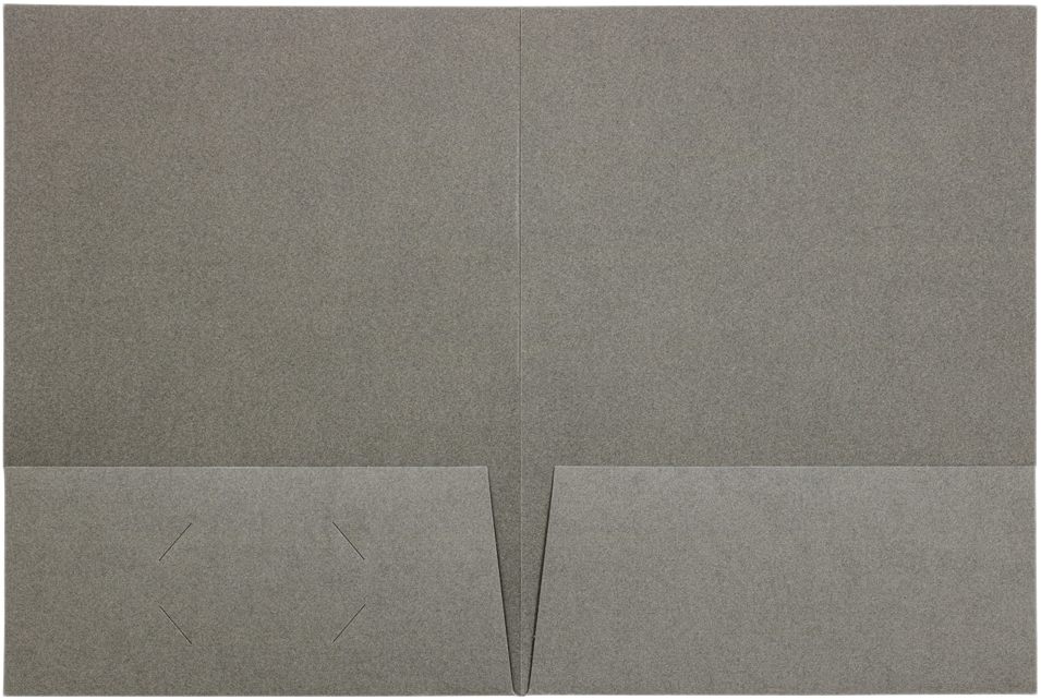 Gray Linen 9 x 12 Folders