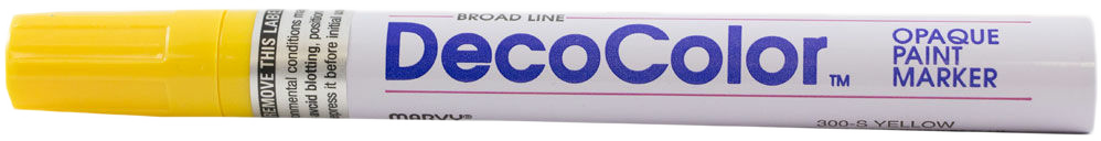 Yellow Broad Line Opaque Paint Marker