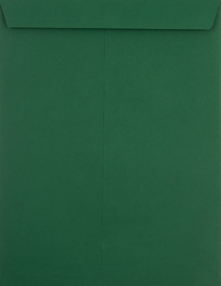 Dark Green 28lb 10 x 13 Open End Envelopes