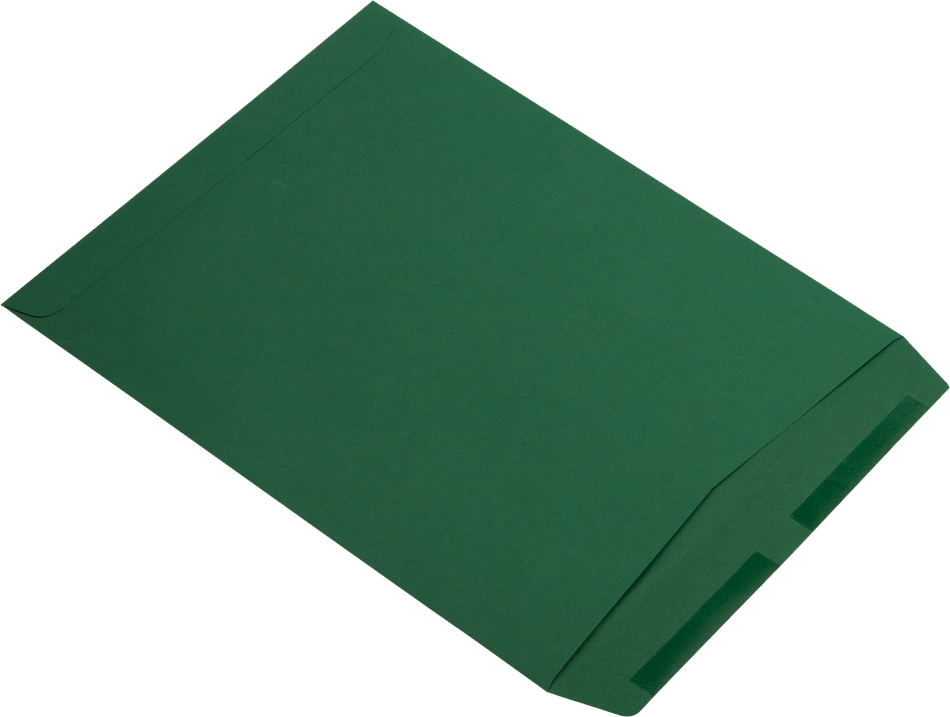 Dark Green 28lb 10 x 13 Open End Envelopes