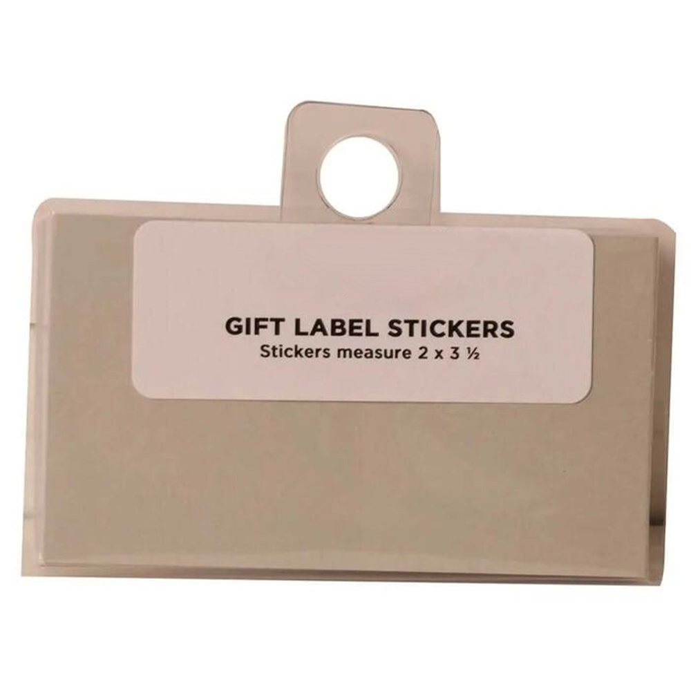 Gray 2 x 3 1/2 Gift Label Stickers