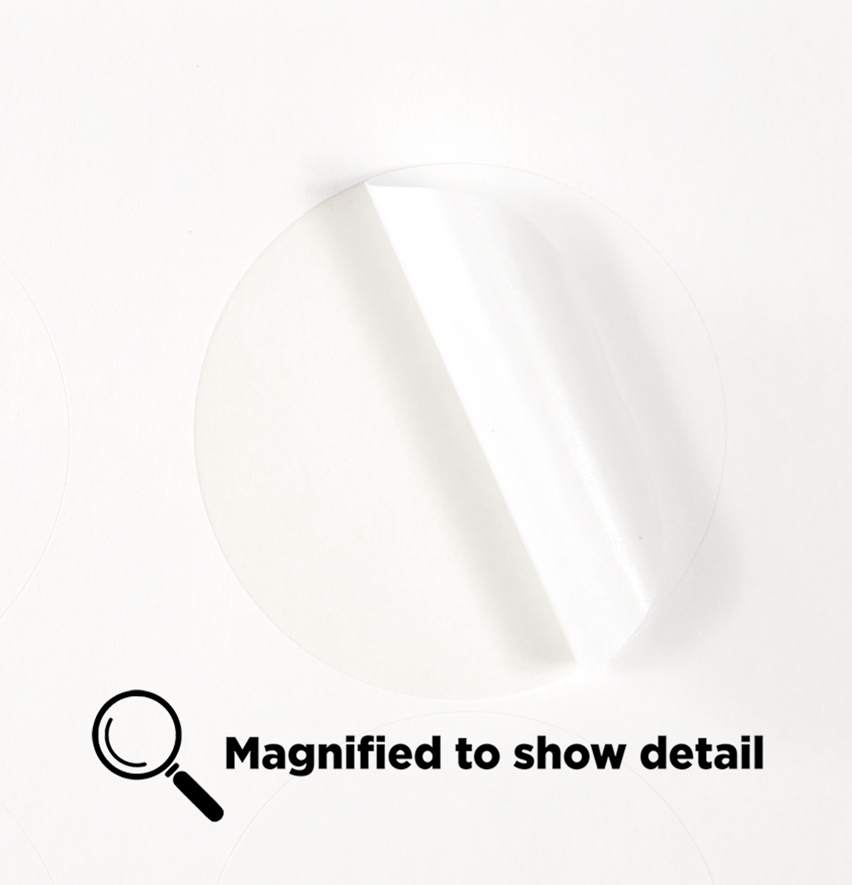 White Medium 1 2/3 Inch Round Labels