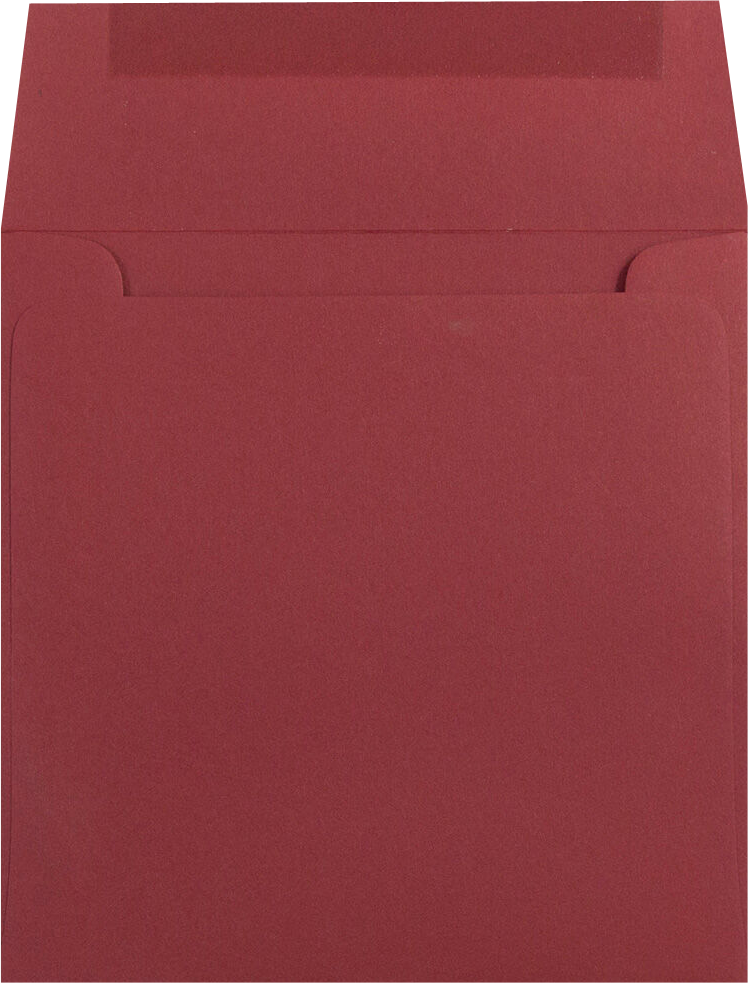 Garnet Dark Red 32lb 6 x 6 Square Envelopes