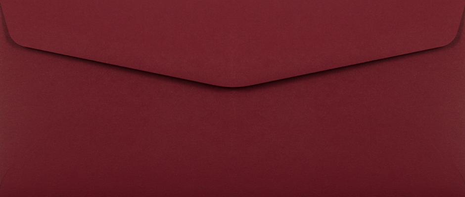 Garnet Dark Red 32lb #10 Regular Envelopes (4 1/8 x 9 1/2)