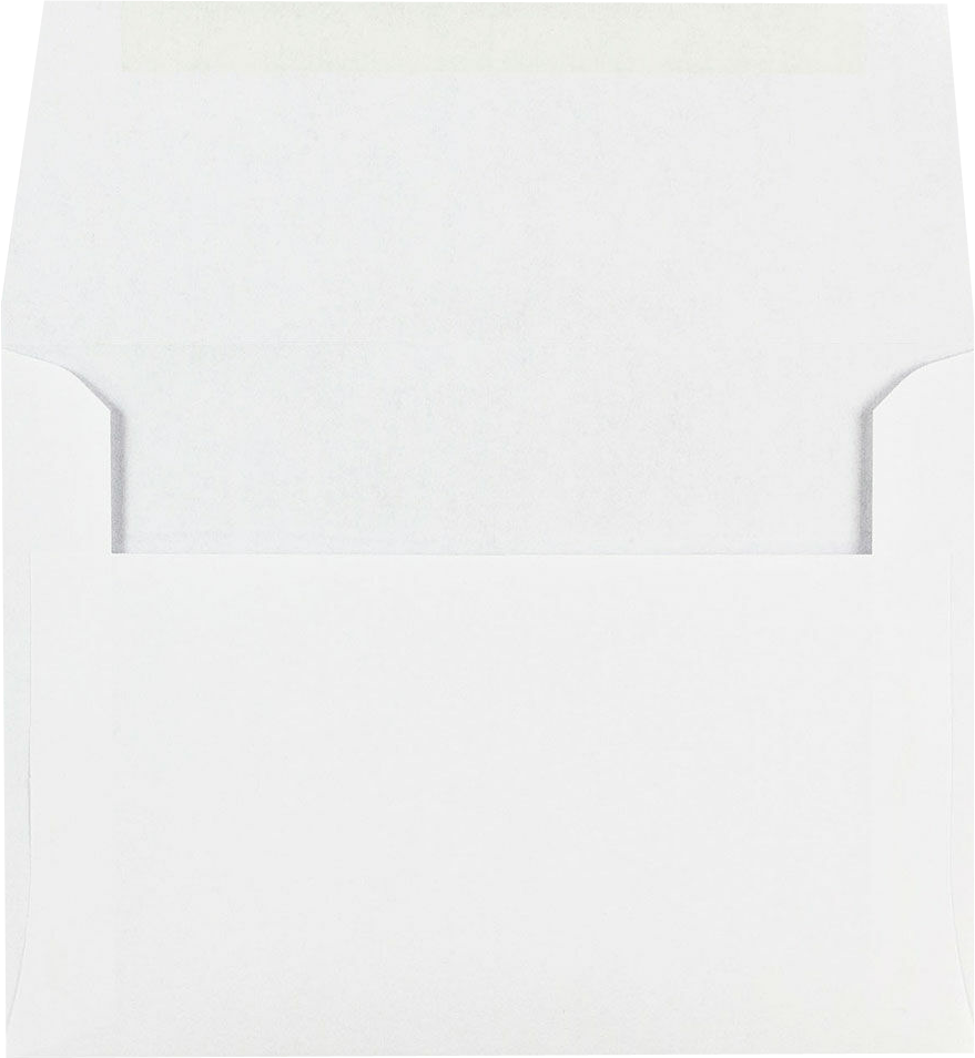 White 24lb A6 Invitation Envelopes (4 3/4 x 6 1/2)