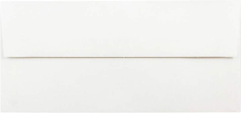 White with Red Foil Lining 24lb 3 7/8 x 8 1/8 Invitation Envelopes