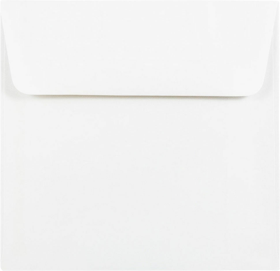 White with Gold Foil Lining 24lb 6 x 6 Square Envelopes