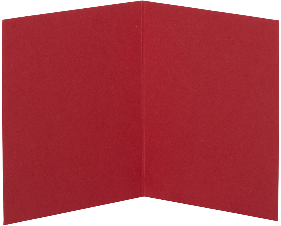 Ruby Red 100lb A2 Foldover Cards (4 3/8 x 5 7/16)