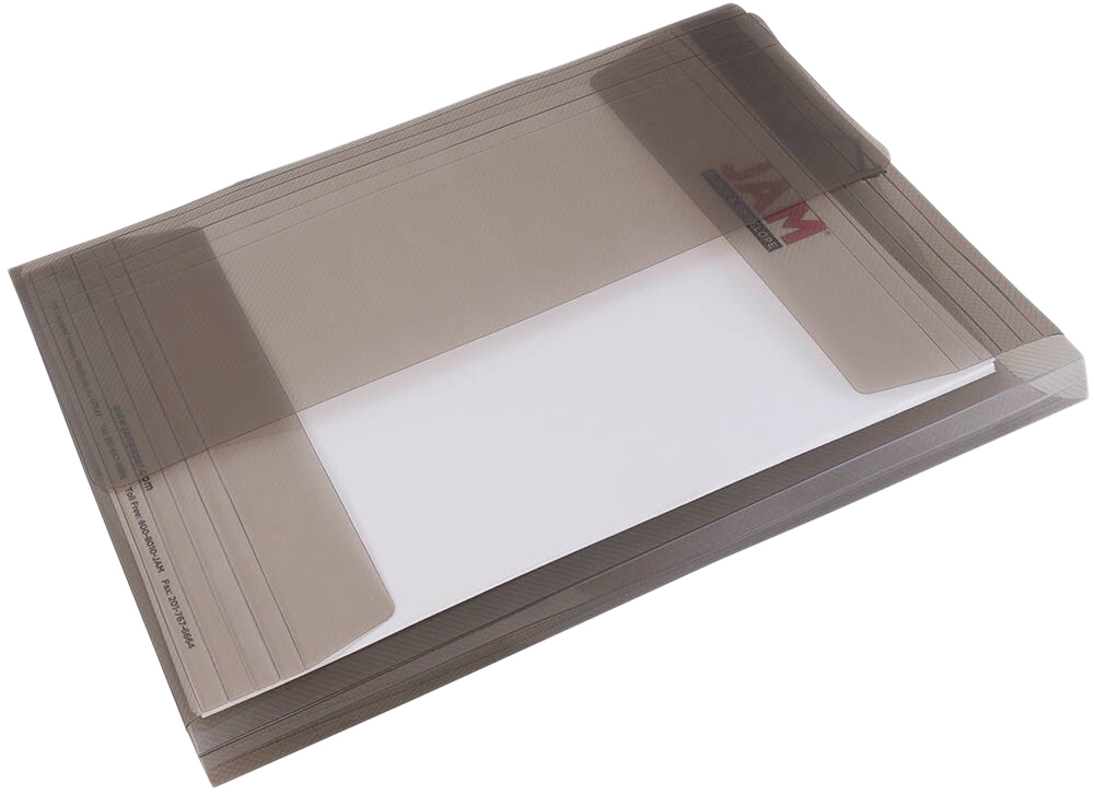 Smoke Gray Letter Booklet Action Cases with Elastic