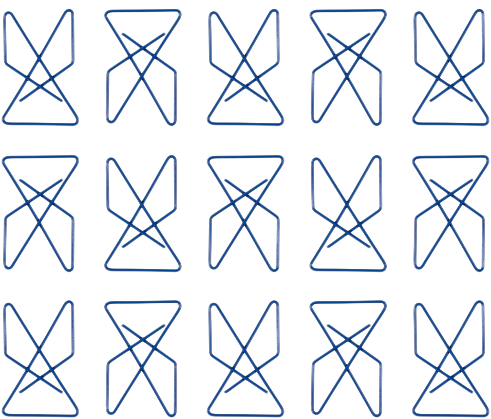 Dark Blue Butterfly Clips - 15 Pack