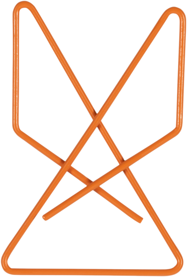Orange Butterfly Clips - 15 Pack