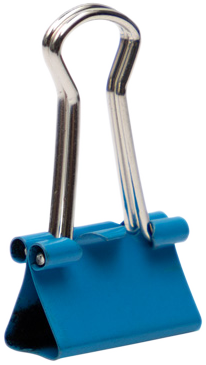 Blue X-Small 15mm Binder Clips - 30 Pack