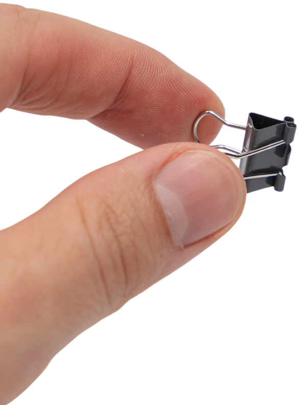 Gray X-Small 15mm Binder Clips - 30 Pack