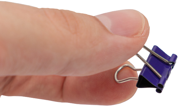 Purple X-Small 15mm Binder Clips - 30 Pack