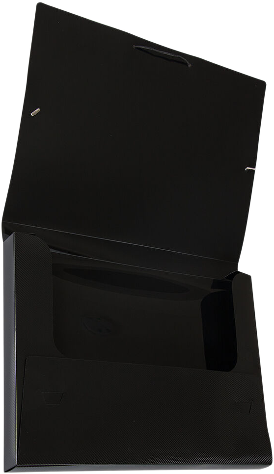 Black Letter 9 7/8 x 13 x 1 Plastic Booklet Action Case Portfolios