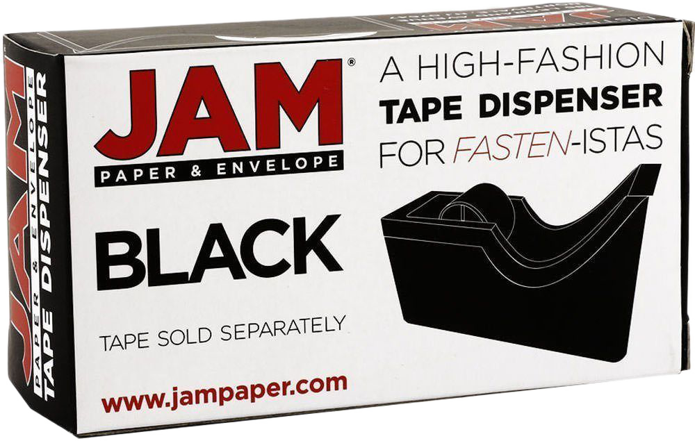 Black Office Set (Stapler, Tape Dispenser, and Staples)