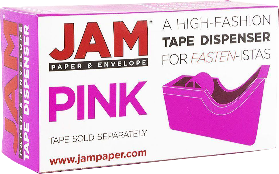 Fuchsia Pink Office Set (Stapler, Tape Dispenser, and Black Staples)