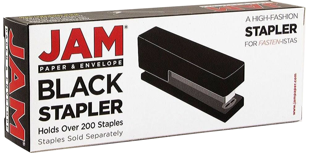 Black Stapler and Staples Set