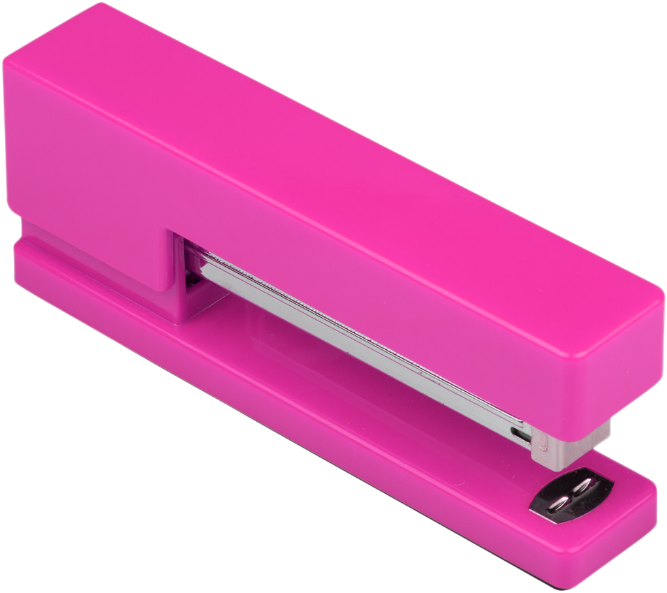 Fuchsia Pink Office Desk Set (Stapler, Tape Dispenser, and Pen Holder)