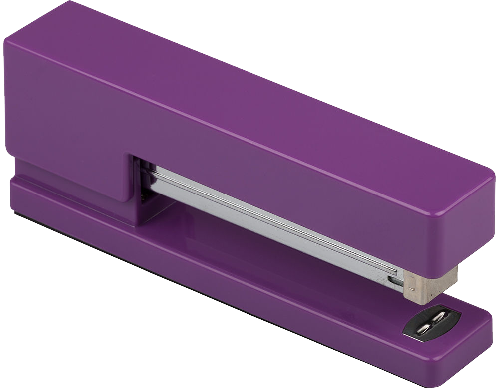 Purple Office Desk Set (Stapler, Tape Dispenser, and Pen Holder)