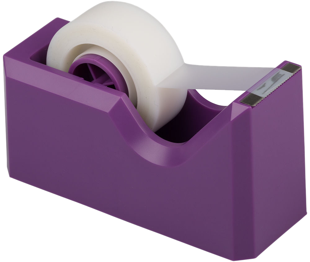 Purple Office Desk Set (Stapler, Tape Dispenser, and Pen Holder)