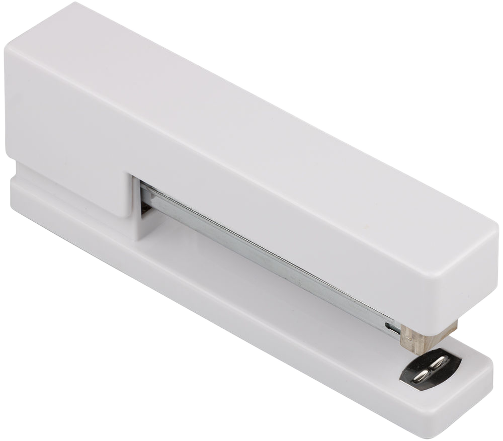 White Office Desk Set (Stapler, Tape Dispenser, and Pen Holder)