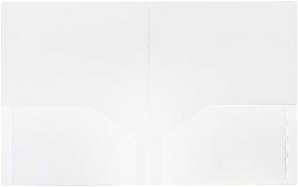Clear 9 x 12 Plastic Heavy Duty Folders