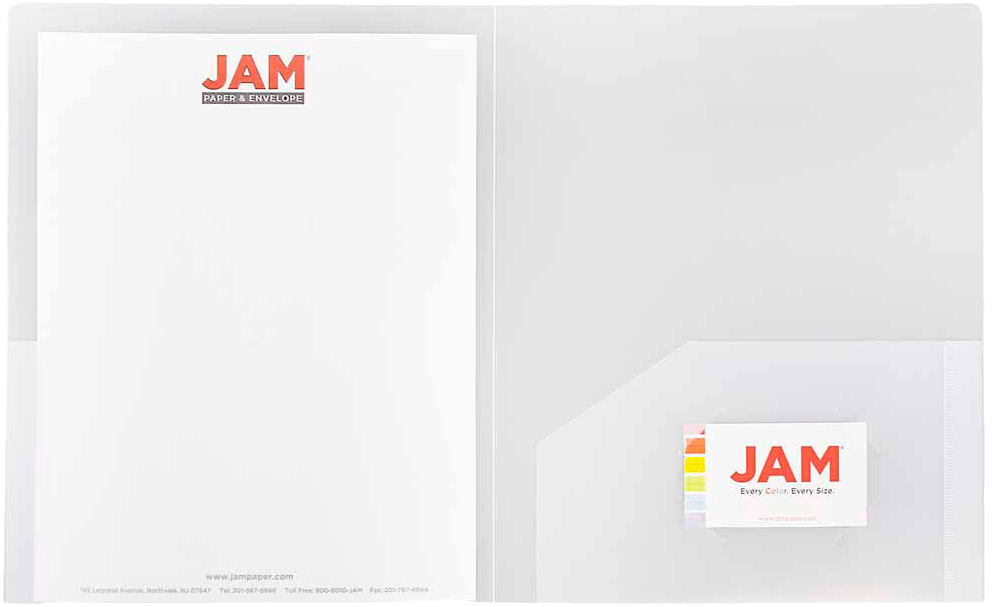 Clear 9 x 12 Plastic Heavy Duty Folders