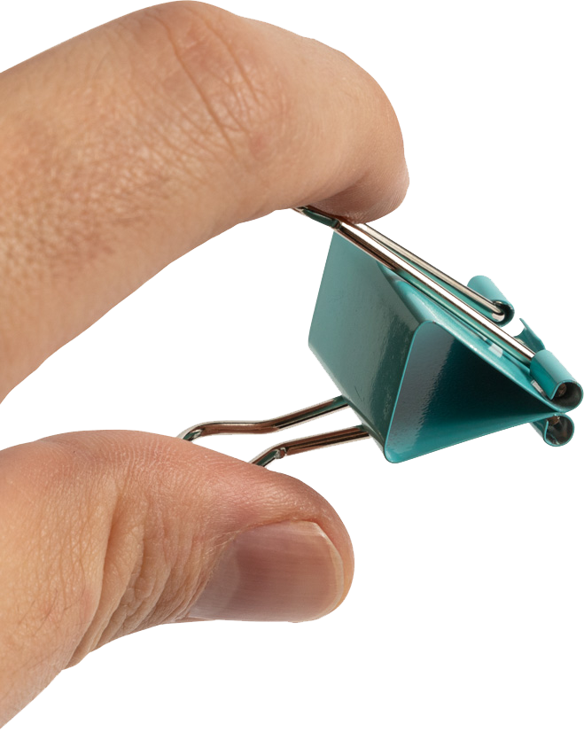 Teal Medium 32mm Binder Clips - 15 Pack
