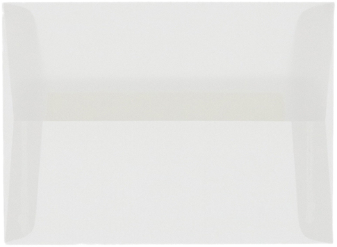 Clear Translucent 28lb A1 Invitation Envelopes (3 5/8 x 5 1/8)