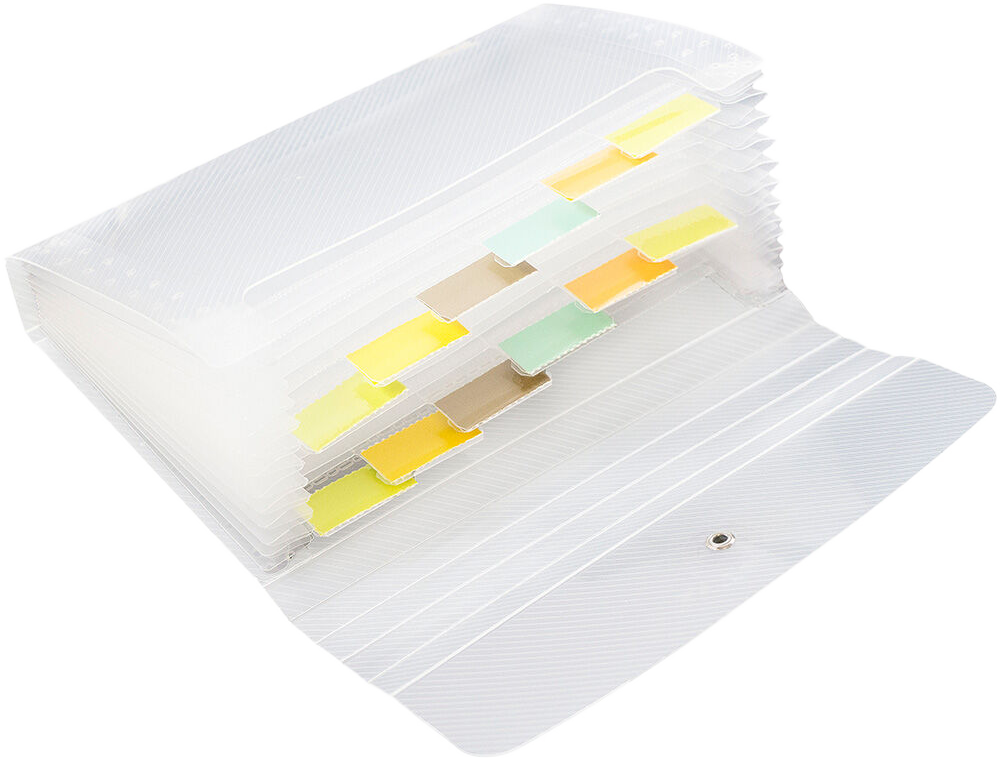 Clear Coupon Size 13 Pocket Expanding Files (4 1/4 x 6 3/4)