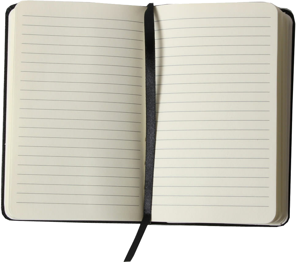 Black Small 3 3/4 x 5 5/8 Notebooks (100 Lined Pages)