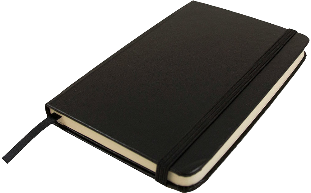 Black Small 3 3/4 x 5 5/8 Notebooks (100 Lined Pages)