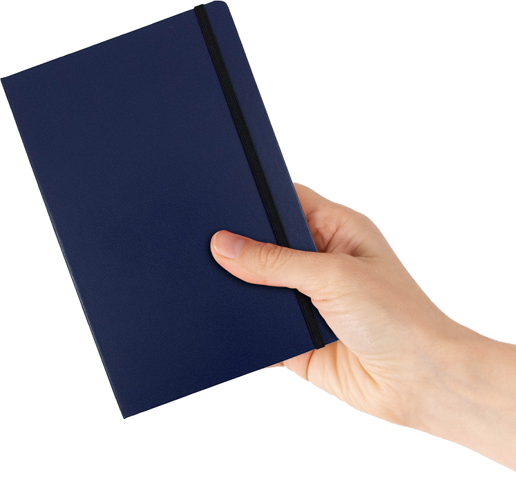 Blue Large 5 7/8 x 8 1/2 Notebooks (100 Lined Pages)