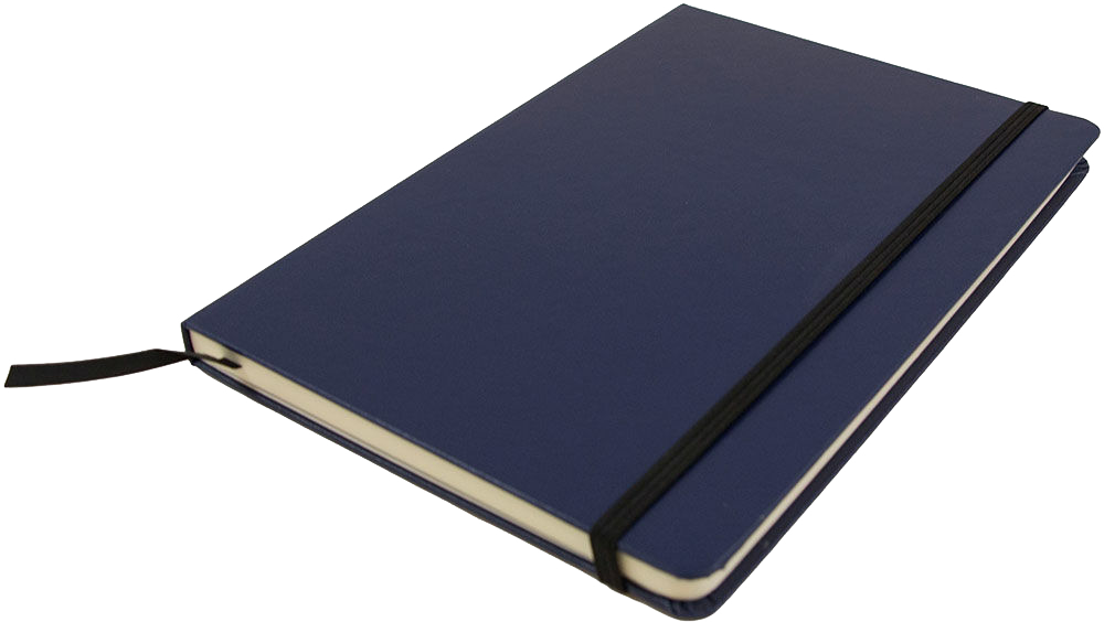 Blue Large 5 7/8 x 8 1/2 Notebooks (100 Lined Pages)