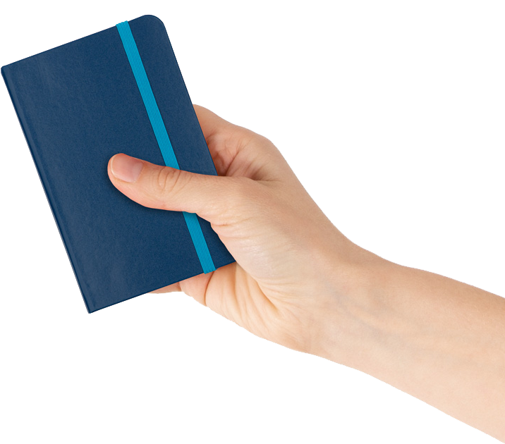 Blue Small 3 3/4 x 5 5/8 Notebooks (100 Lined Pages)