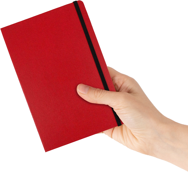 Red Large 5 7/8 x 8 1/2 Notebooks (100 Lined Pages)