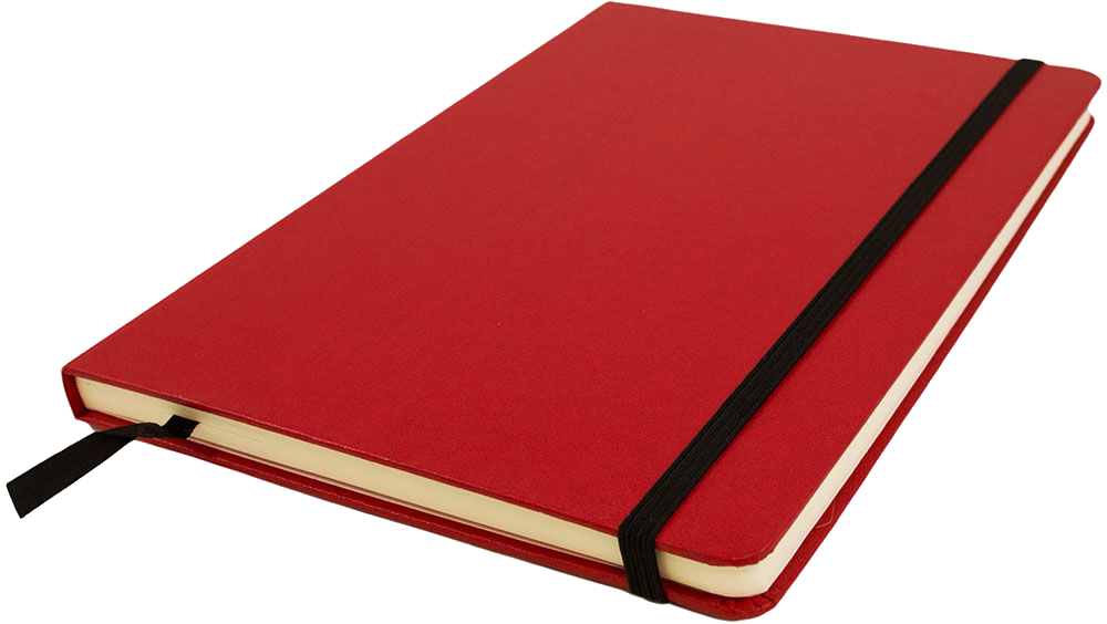 Red Large 5 7/8 x 8 1/2 Notebooks (100 Lined Pages)