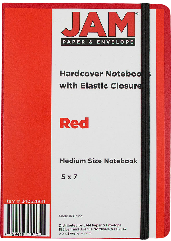 Red Medium 5 x 7 Notebooks (100 Lined Pages)