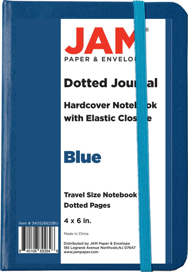 Blue Travel Size 4 x 6 Notebooks (70 Dotted Pages)