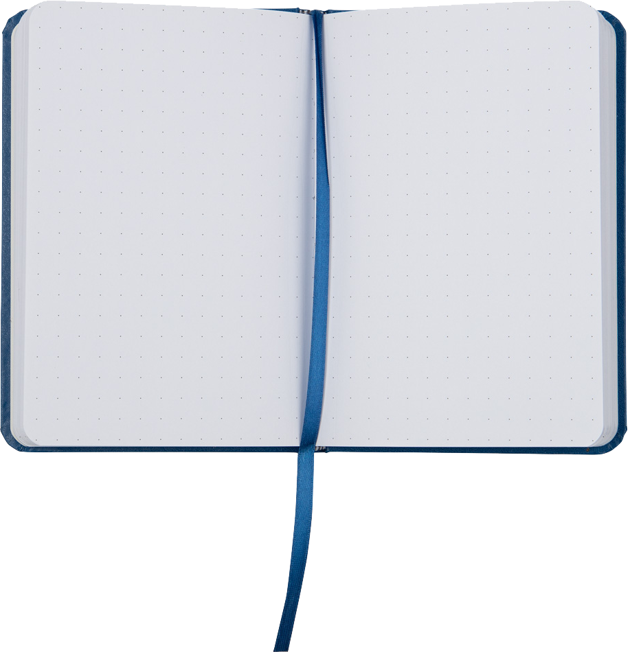 Blue Travel Size 4 x 6 Notebooks (70 Dotted Pages)