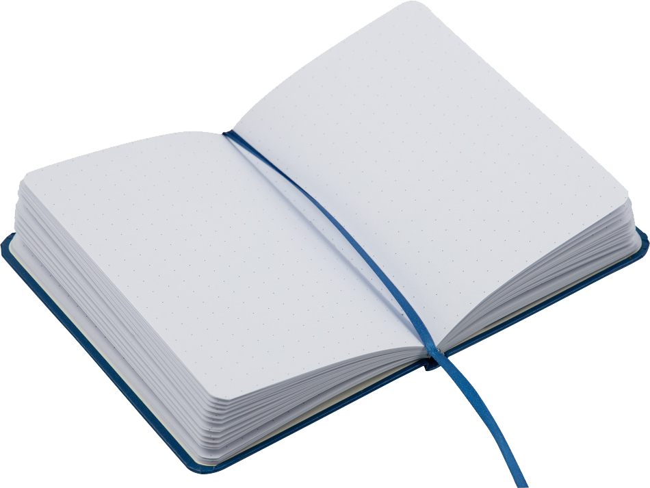 Blue Travel Size 4 x 6 Notebooks (70 Dotted Pages)