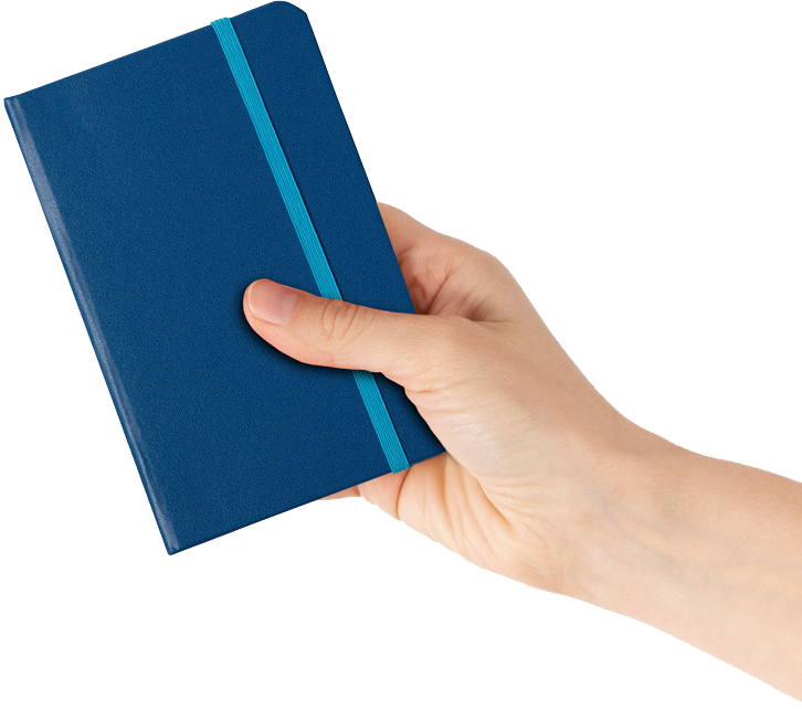 Blue Travel Size 4 x 6 Notebooks (70 Dotted Pages)