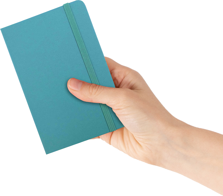 Caribbean Blue Travel Size 4 x 6 Notebooks (70 Dotted Pages)