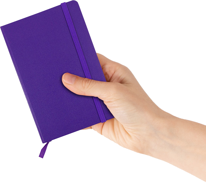 Plum Purple Travel Size 4 x 6 Notebooks (70 Dotted Pages)