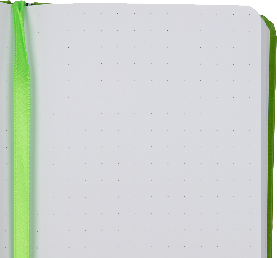Green Apple Travel Size 4 x 6 Notebooks (70 Dotted Pages)