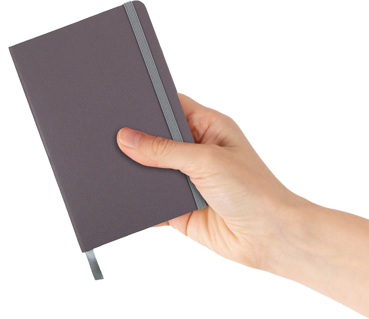 Storm Gray Travel Size 4 x 6 Notebooks (70 Dotted Pages)